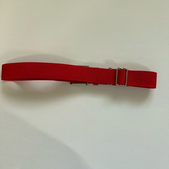 Unisex Under Armour red Leather and elastic baseball belt - Picture 2 of 8